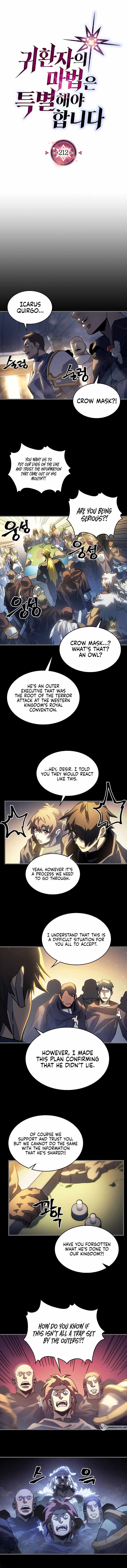 A RETURNER’S MAGIC SHOULD BE SPECIAL Chapter 212 page 1