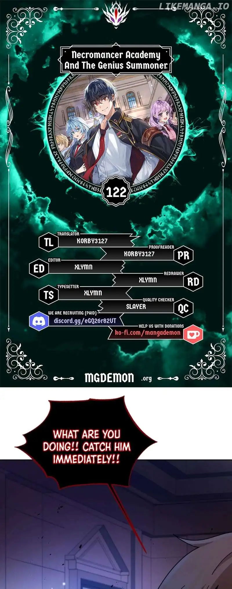 Necromancer Academy and the Genius Summoner Chapter 122 page 1