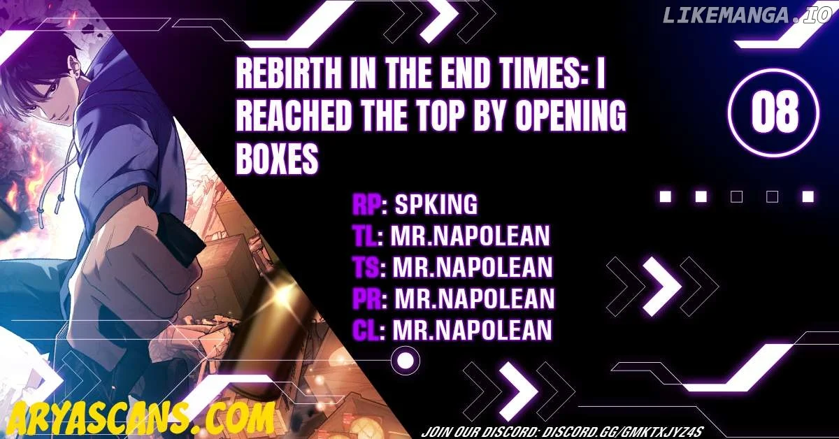 Rebirth in the end times: I reached the top by opening boxes Chapter 8 page 1