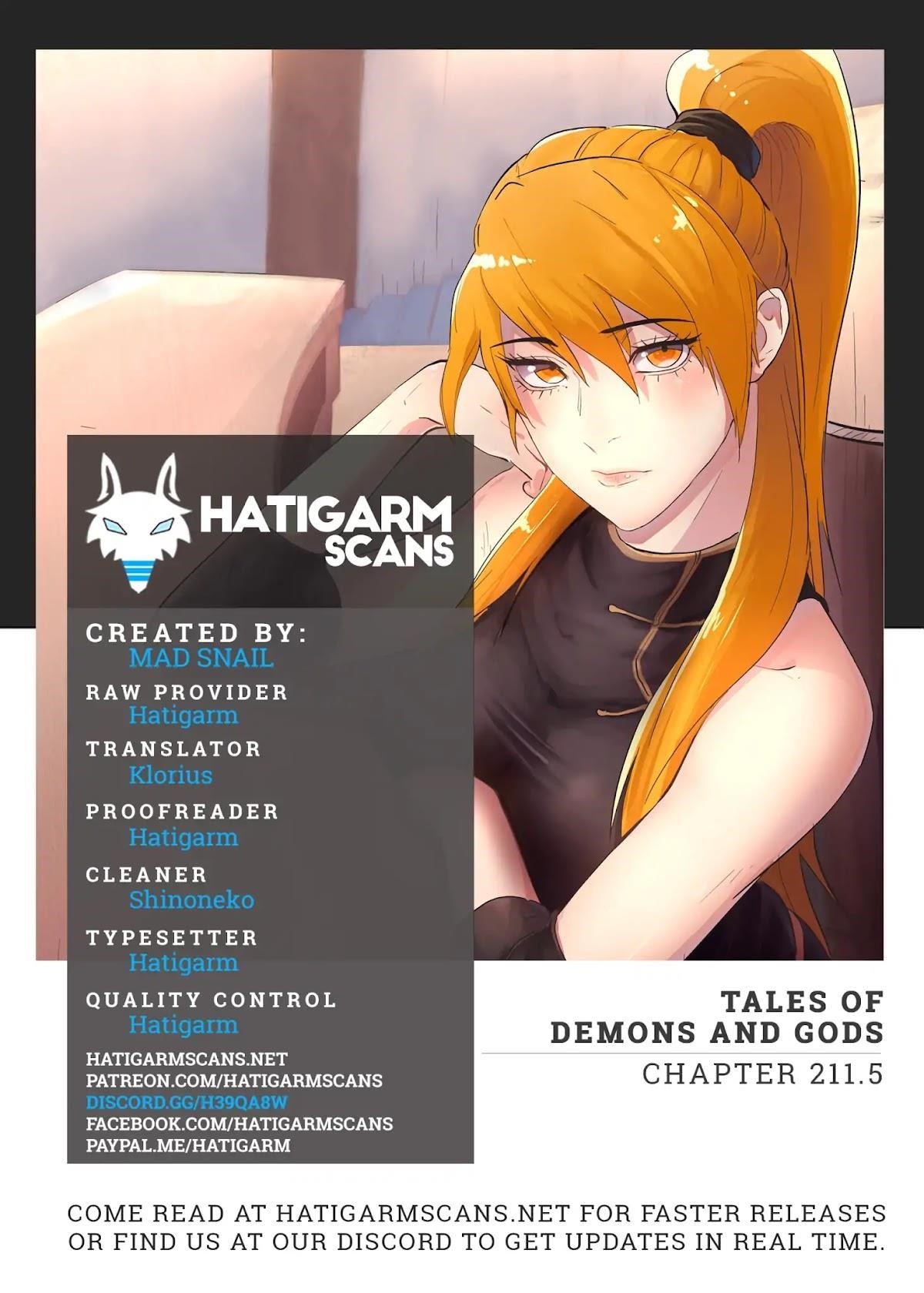 TALES OF DEMONS AND GODS Chapter 211.5 page 1