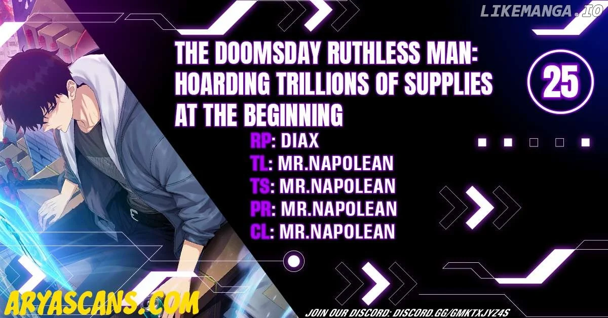 The doomsday ruthless man: hoarding trillions of supplies at the beginning Chapter 25 page 1